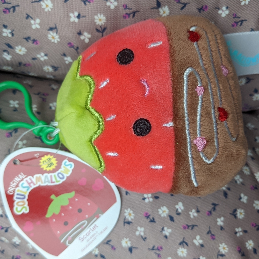 Scarlet the Strawberry Squishmallow clip